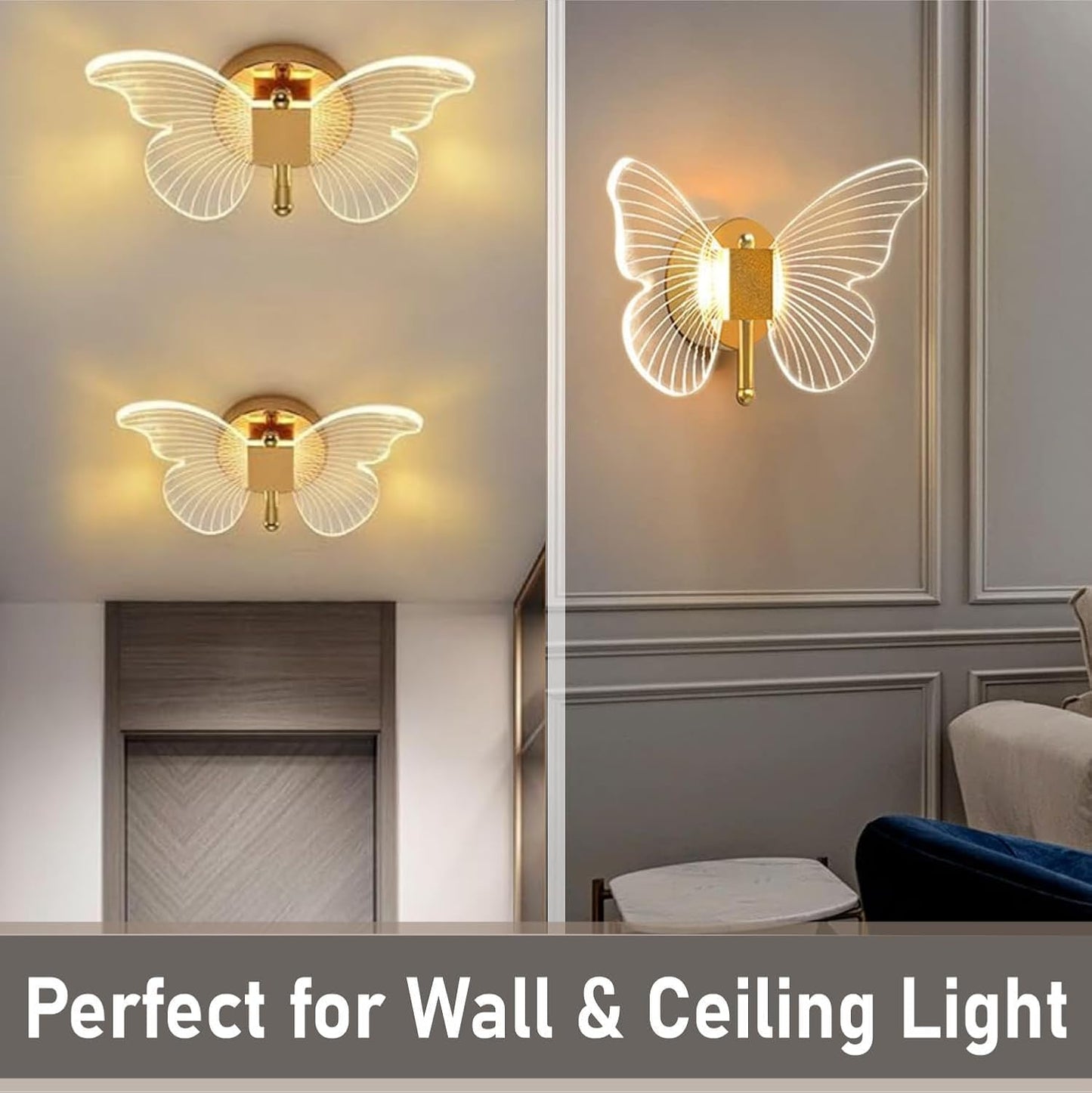 Glasswing Butterfly Wall Light