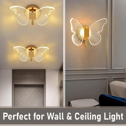 Glasswing Butterfly Wall Light