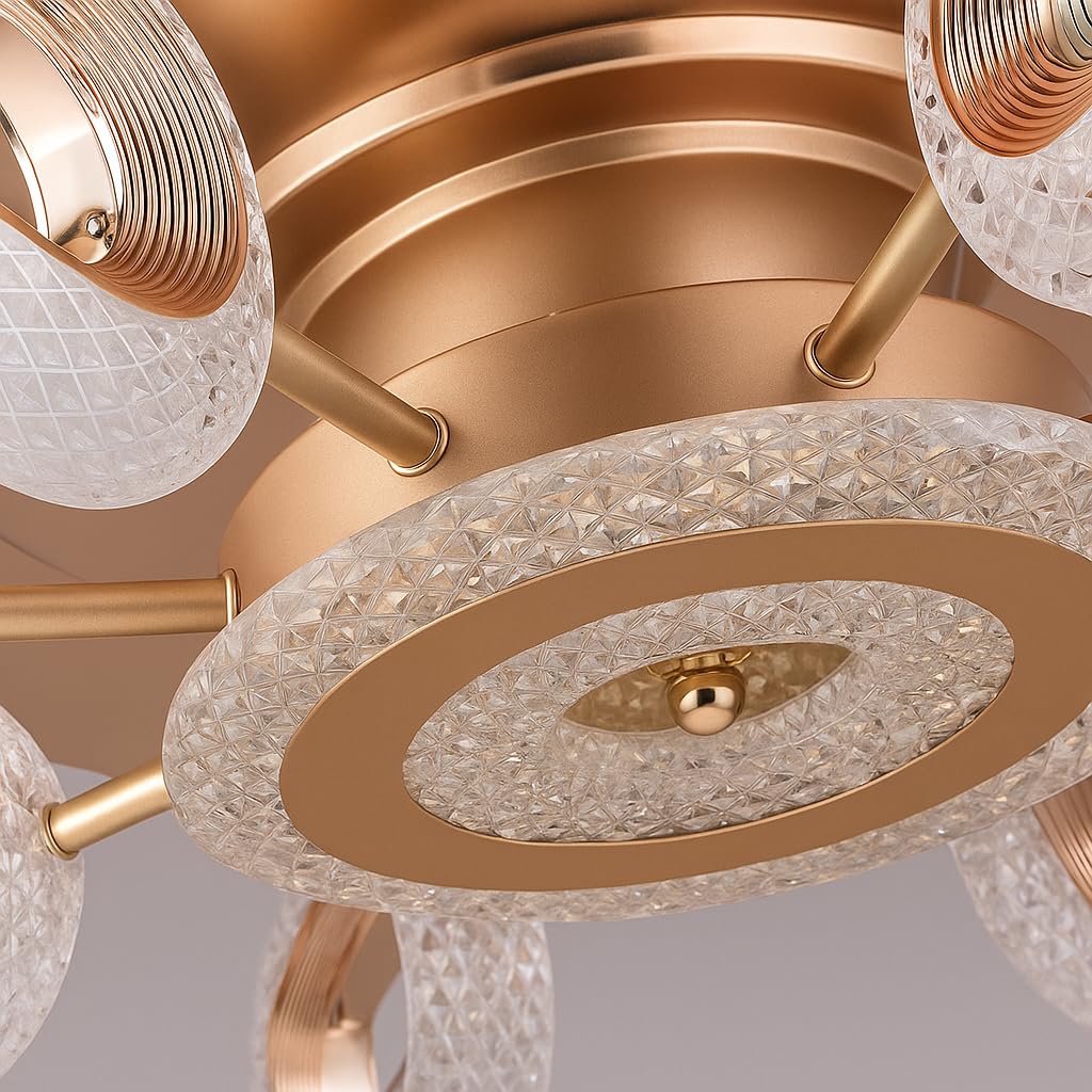 Vantelle Luxury Retractable Chandelier Fan