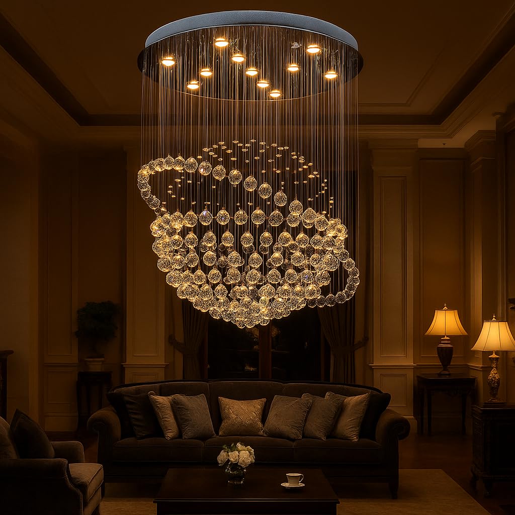 Crystal Galaxy Modern Crystal Chandelier