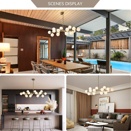 Modern Orbit Chandelier