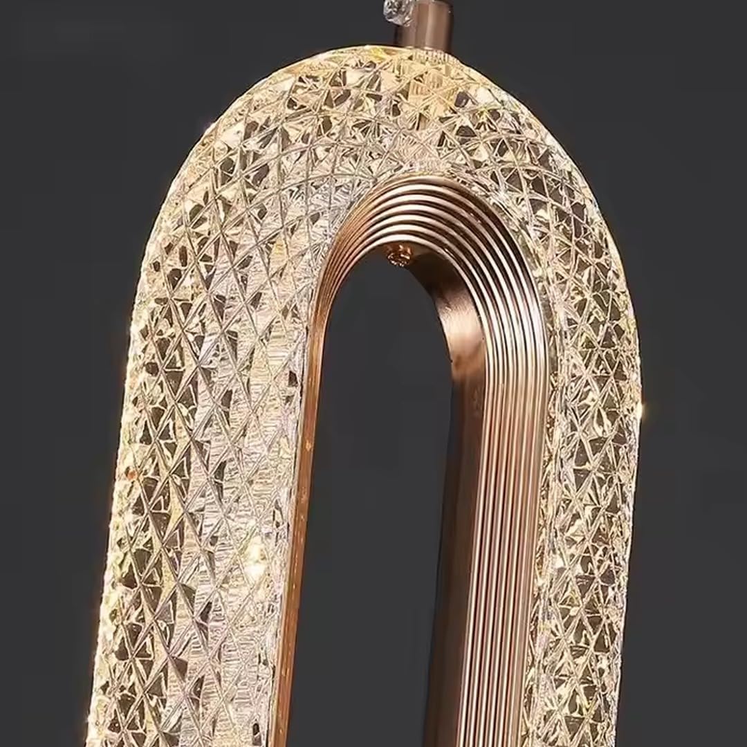 Oval Crystal Pendant Light
