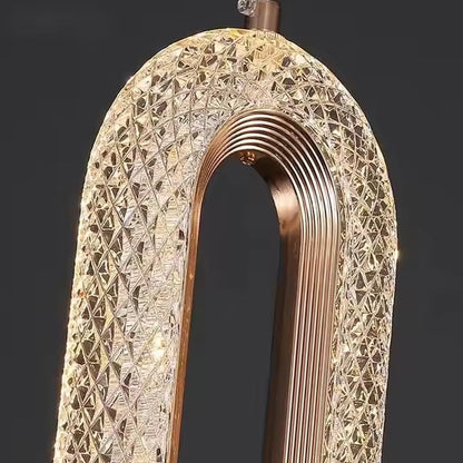 Oval Crystal Pendant Light