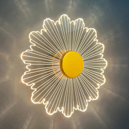 Sunflower wall Light