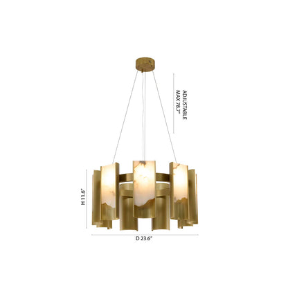 Solvane Veil Alabaster Chandelier