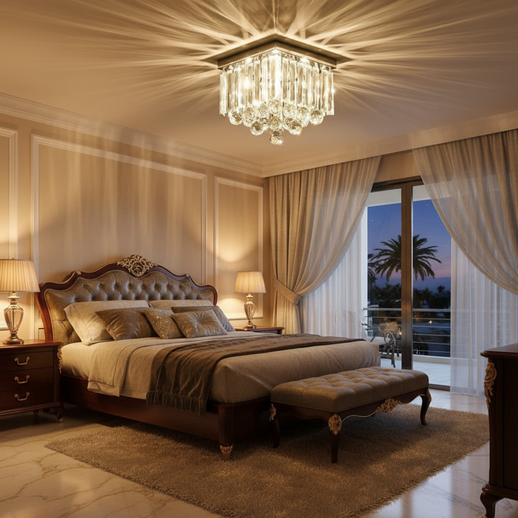 Sparkle Square Crystal Chandelier