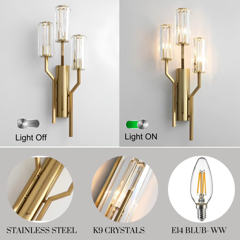 Crystal Branch Wall Light