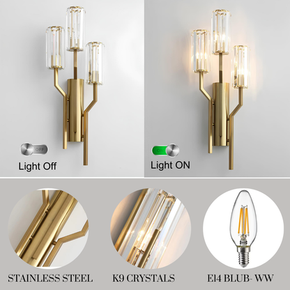 Crystal Branch Wall Light