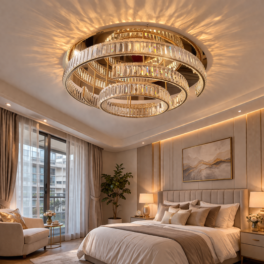 Royale Prism Crown Chandelier