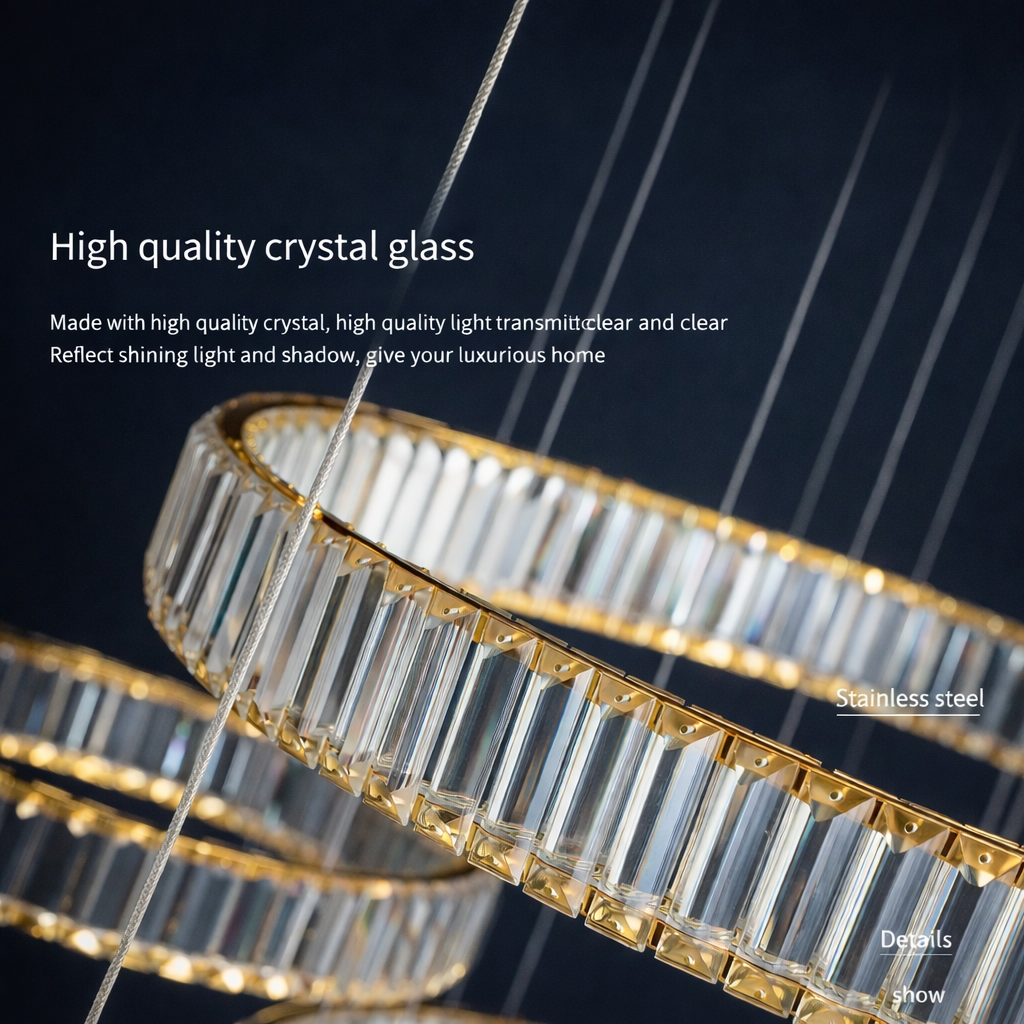 Nyra Loop Crystal Chandelier