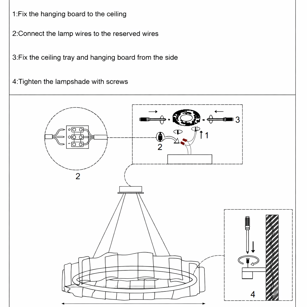 Acrylic Wave Chandelier