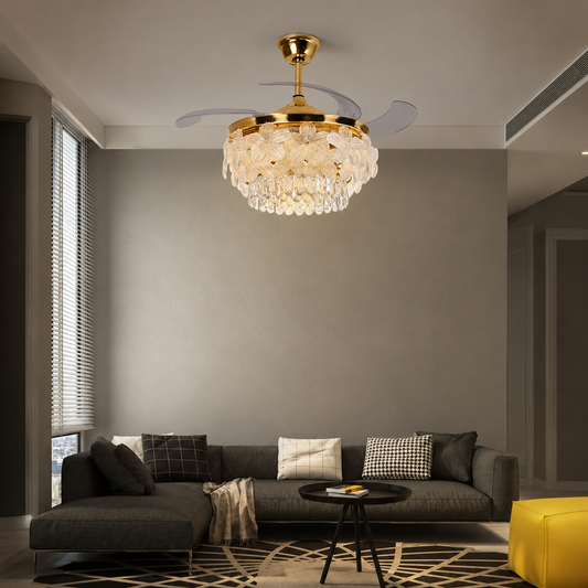 Floréa Luxe Chandelier Fan With Remote
