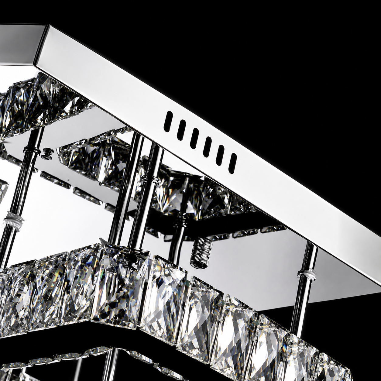 Grandéa Rectangular Crystal Chandelier
