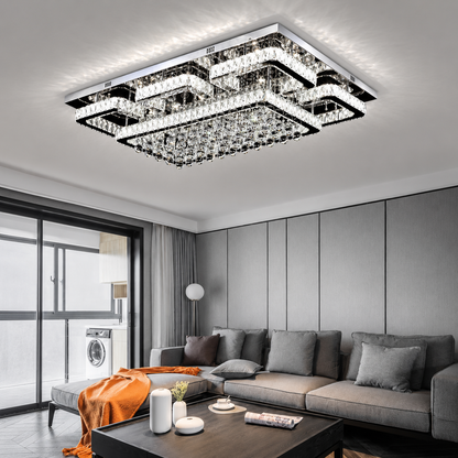 Grandéa Rectangular Crystal Chandelier