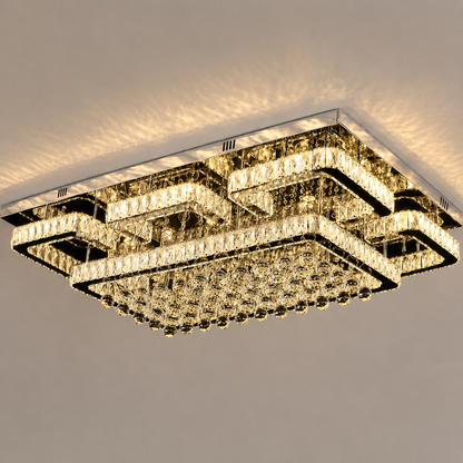 Grandéa Rectangular Crystal Chandelier