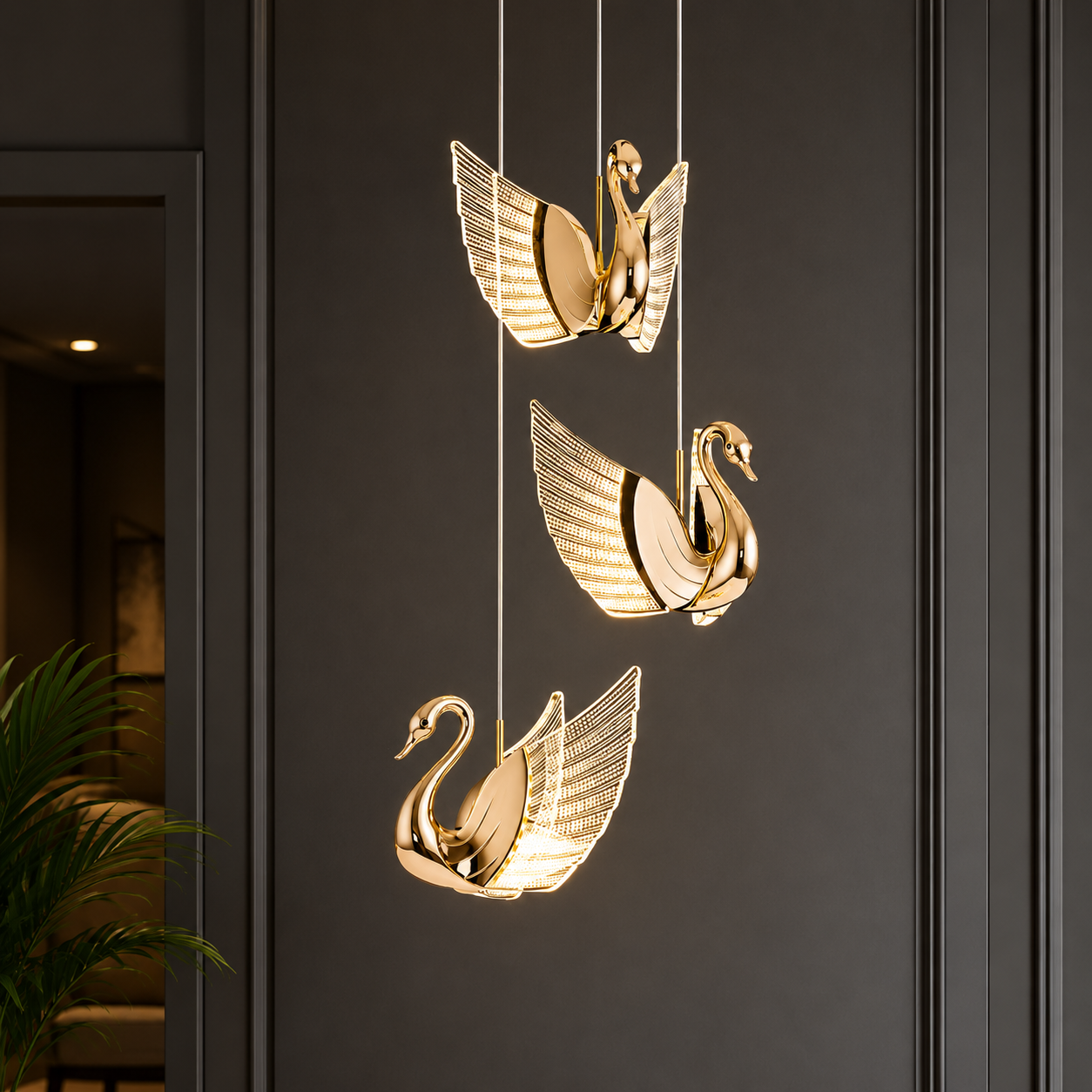 Swan Hanging Light