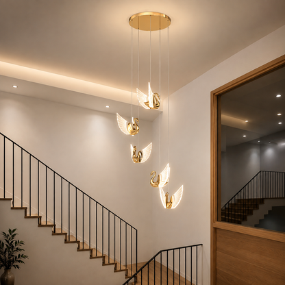 Swan Hanging Light