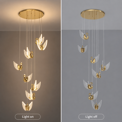 Swan Hanging Light