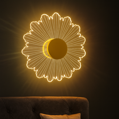 Sunflower wall Light