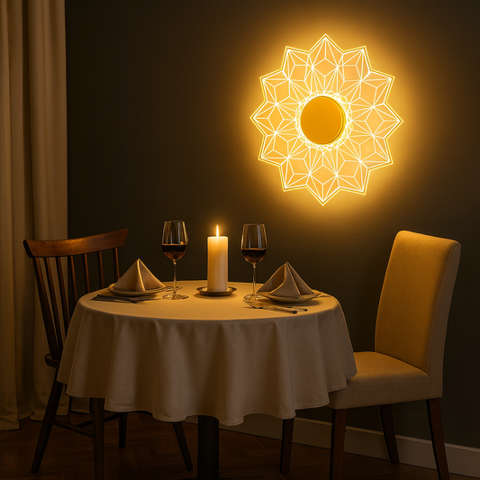 Geometric Bloom wall Light