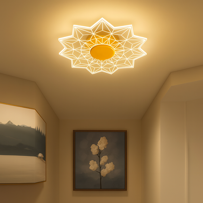 Geometric Bloom wall Light