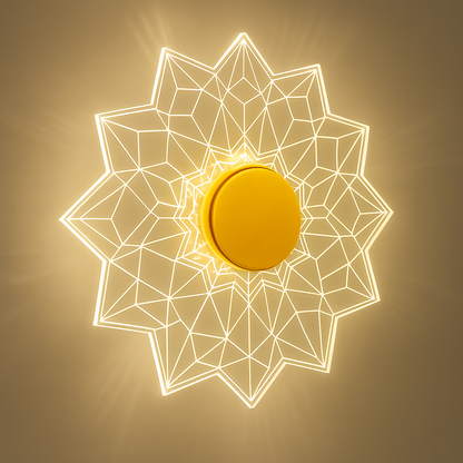Geometric Bloom wall Light