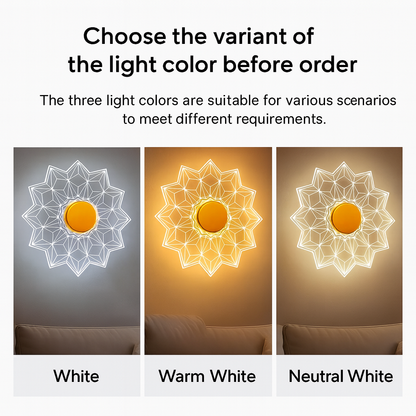 Geometric Bloom wall Light