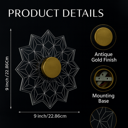 Geometric Bloom wall Light