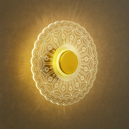 Golden Mandala Wall Light