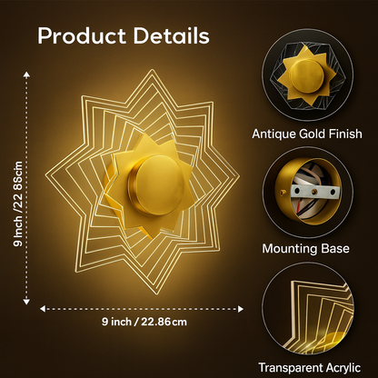 Infinity Star Wall Light
