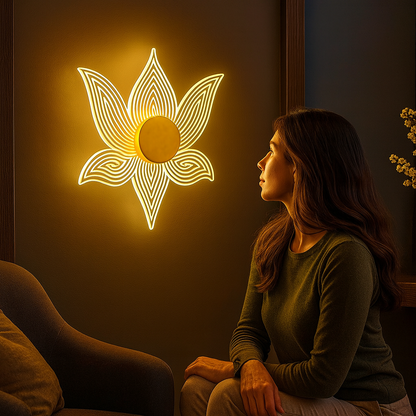 LotusGlow Wall Light