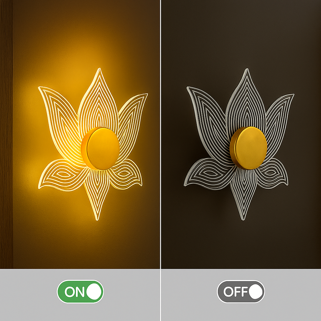 LotusGlow Wall Light