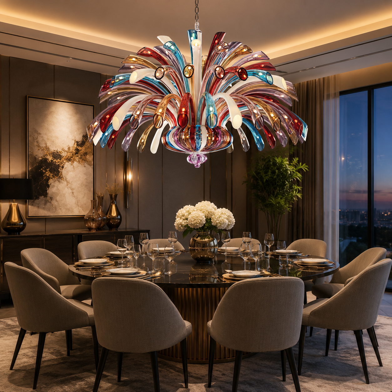 Spectrum Blossom Chandelier