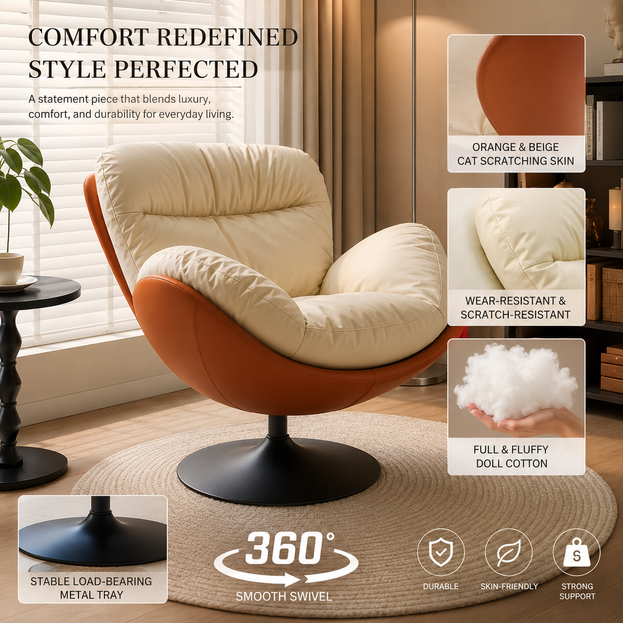 Lunara Swivel Lounge Chair