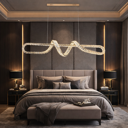 Crystal Ribbon Chandelier