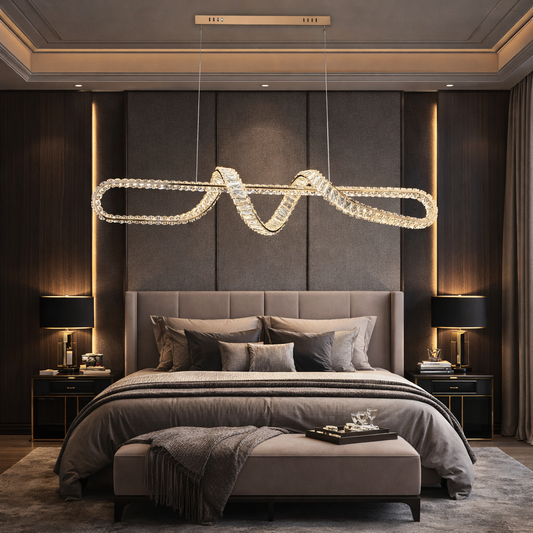 Crystal Ribbon Chandelier