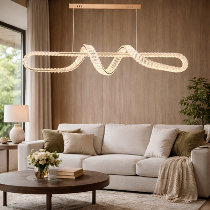 Crystal Ribbon Chandelier