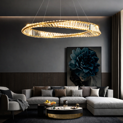 Crystal Zenith Ring Chandelier