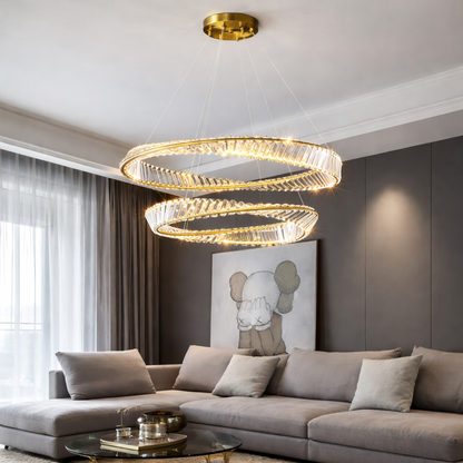 Crystal Zenith Ring Chandelier