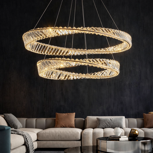 Crystal Zenith Ring Chandelier
