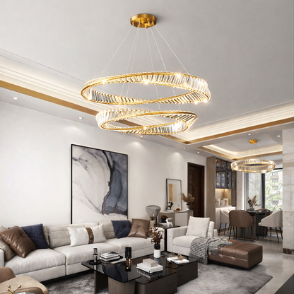 Crystal Zenith Ring Chandelier