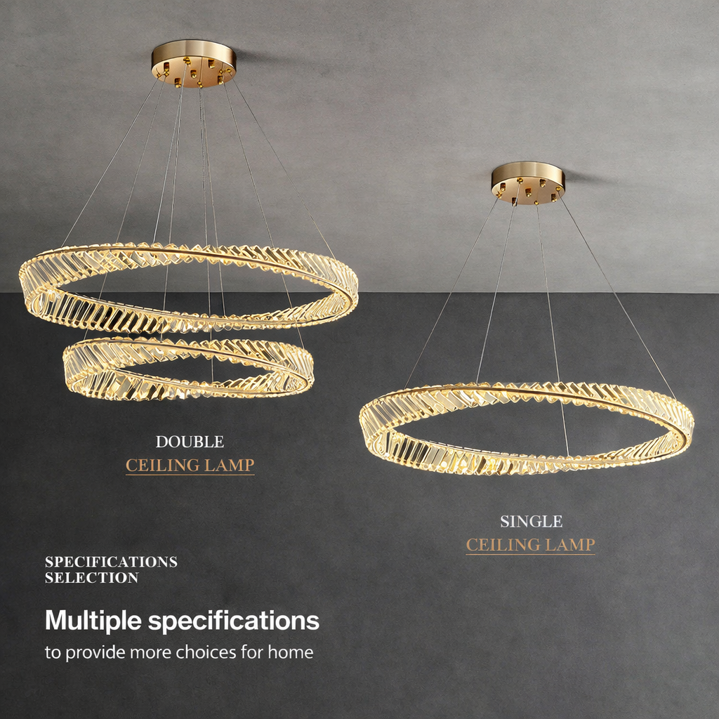 Crystal Zenith Ring Chandelier
