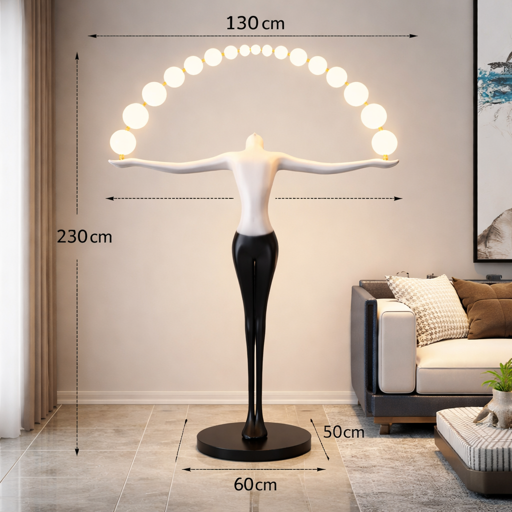 Celestial Arc Floor Sculpture Lamp