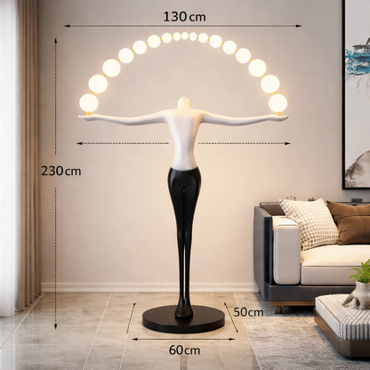 Celestial Arc Floor Sculpture Lamp