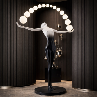 Celestial Arc Floor Sculpture Lamp