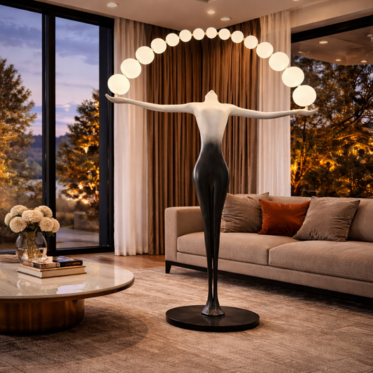 Celestial Arc Floor Sculpture Lamp