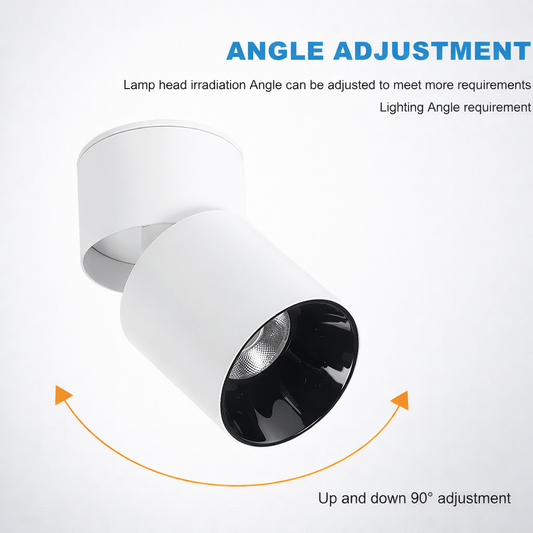 Beam Angle Adjustable Down Surface Mounted COB Downlight