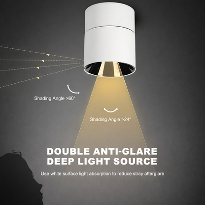 Beam Angle Adjustable Down Surface Mounted COB Downlight