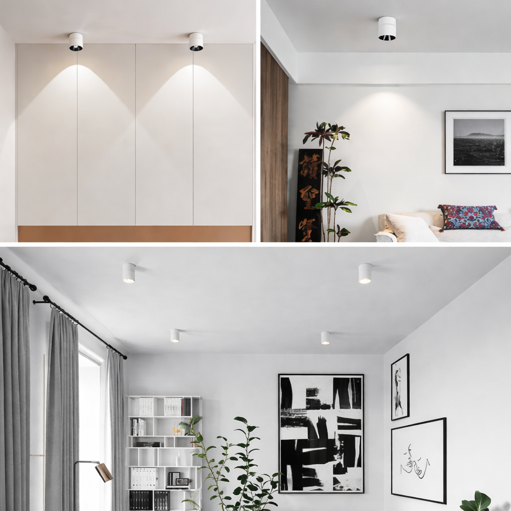 Beam Angle Adjustable Down Surface Mounted COB Downlight