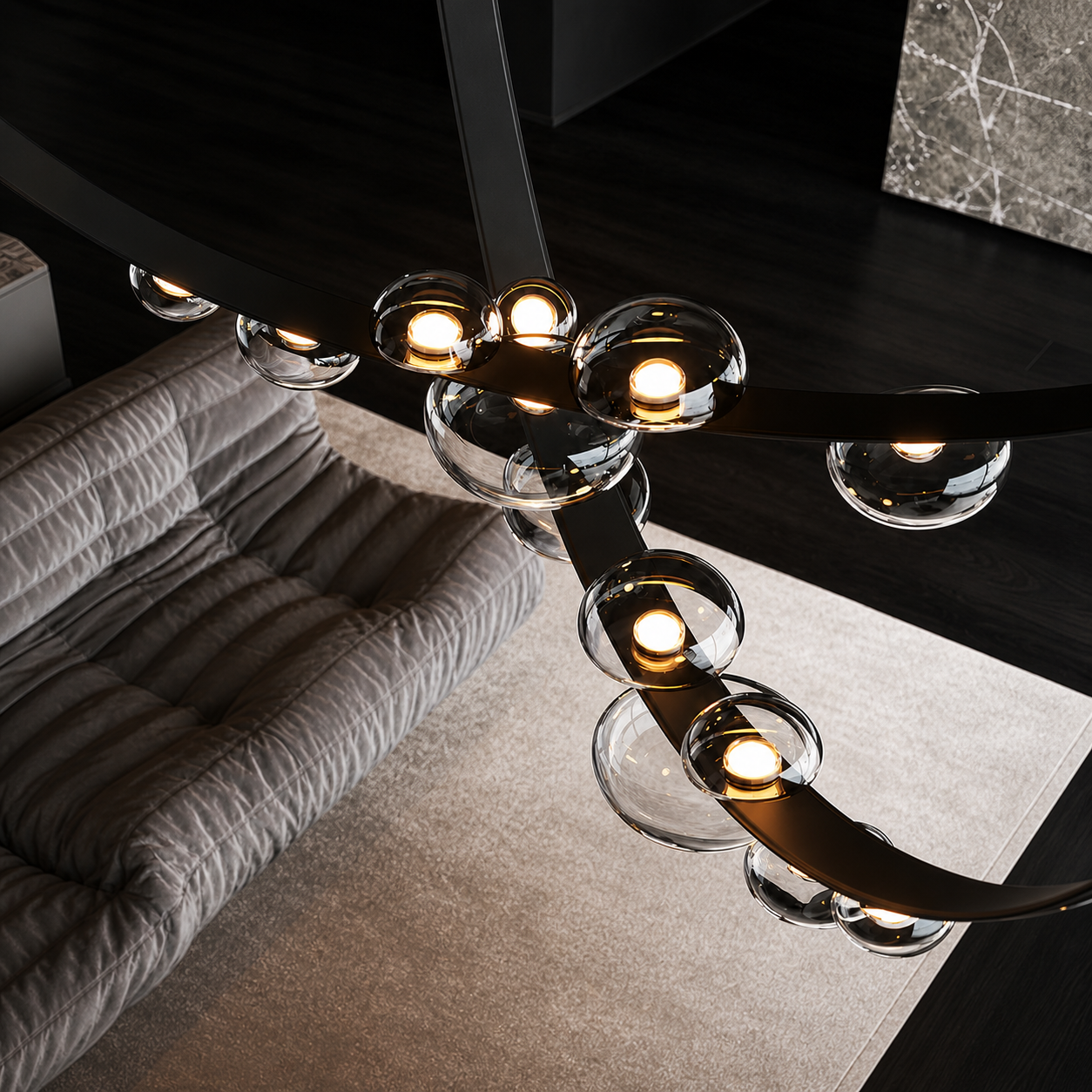 Belt Dew Drop Modern Chandelier